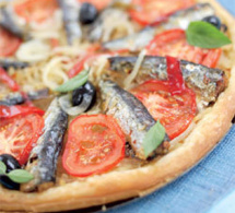 Tarte aux oignons et sardines en conserve aux 2 piments