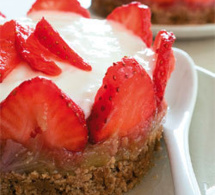 recette : cheesecake à la fraise et aux spéculoos 