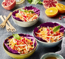 Salade chinoise de carottes aux graines de grenade