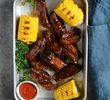 Travers de porc (ribs) marinés au café