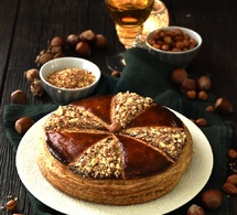 Recette de galette des rois aux noisettes et au pralin