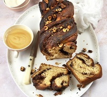 Brioche façon Babka à la pâte à tartiner au chocolat