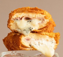 Recette de Cordon Bleu So Chic - Poulet de Bresse, jambon de porc de Bigorre, brie truffé